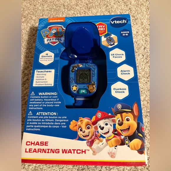 New VTech PAW Patrol Chase Learning Watch Toddler Watch - Picture 3 of 12